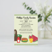 Wiedersehen der Picnic Family Einladungspostkarte (Stehend Vorderseite)