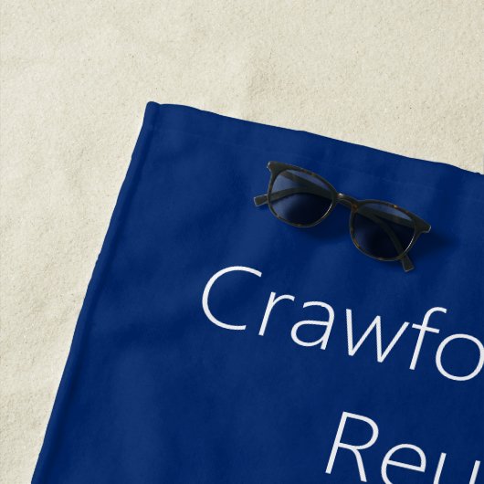 Wiedersehen der Rose Seepferd, Crab und Compass Strandtuch (Beispiel)