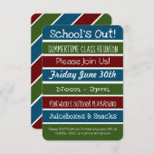 Wiedersehen der Schule für die Sommerzeit Einladung (Vorne/Hinten)