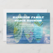 Wiedersehen der Surfstrand-Familie Einladung (Vorderseite)