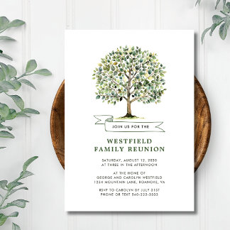 Wiedersehen der Waldlandwasserbaumfamilie Einladung