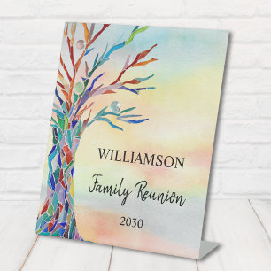 Wiedersehen der Welcome Family Tree Sockelschild