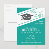 Wiedersehen-Design Ankündigungspostkarte (Vorne/Hinten)