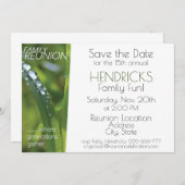 Wiedersehen-Design der Familie. Einladung (Vorne/Hinten)