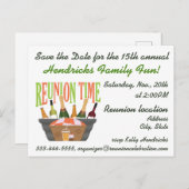 Wiedersehen-Design der Familie. Postkarte (Vorne/Hinten)