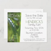 Wiedersehen-Design der Familie. Postkarte (Vorne/Hinten)