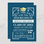 Wiedersehen-Design der Klasse Einladung (Vorne/Hinten)