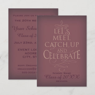 Wiedersehen-Design der Schule. Einladung