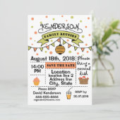 Wiedersehen-Design Einladung (Stehend Vorderseite)