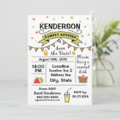 Wiedersehen-Design Einladung (Stehend Vorderseite)