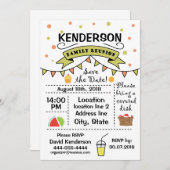 Wiedersehen-Design Einladung (Vorne/Hinten)