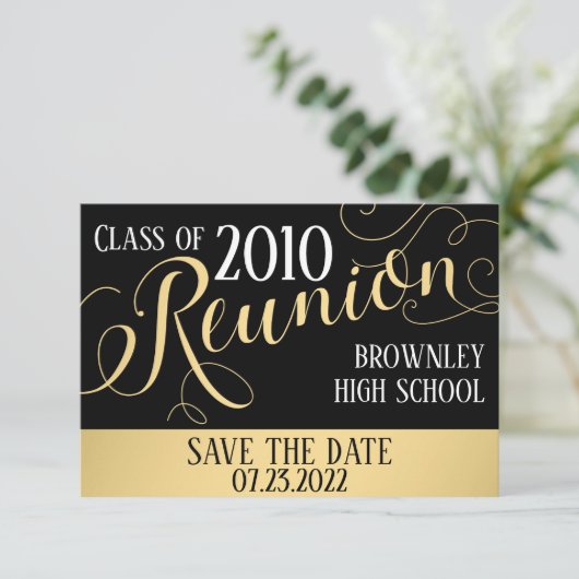 Wiedersehen-Design Einladung (Stehend Vorderseite)