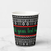 Wiedersehen-Design-Papiergehäuse für Afrocentric F Pappbecher (Links)