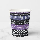 Wiedersehen-Design-Papiergehäuse für Afrocentric F Pappbecher (Rückseite)