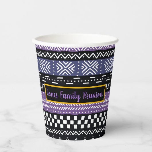 Wiedersehen-Design-Papiergehäuse für Afrocentric F Pappbecher (Vorderseite)