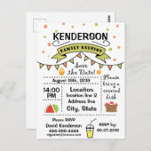 Wiedersehen-Design Postkarte (Vorne/Hinten)