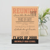 Wiedersehen-Design Save The Date (Stehend Vorderseite)