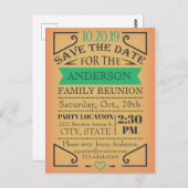 Wiedersehen Design, Vintage Poster Stil. Postkarte (Vorne/Hinten)