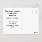 Wiedersehen, die die Ankündigung der Flock-Duck-In Postkarte (Rückseite)