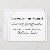 Wiedersehen DIY5 Foto | Familie zusammenkommen Dankeskarte (Rückseite)