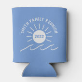 Wiedersehen - draußen - Sonne am Strand oder am Se Dosenkühler (Rückseite)