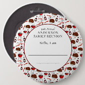 Wiedersehen Einführung in das Barbecue Muster Button (Vorne & Hinten)