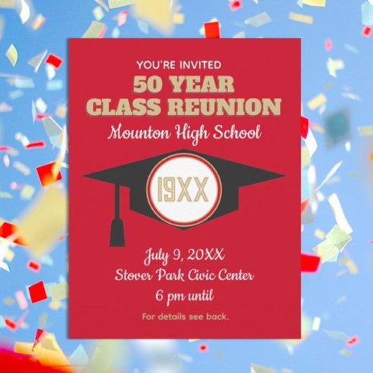 Wiedersehen Einladen! Benutzerdefinierte Klasse Wi Einladung