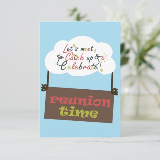 Wiedersehen Einladung (Stehend Vorderseite)