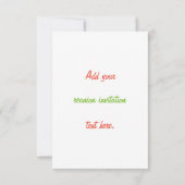 Wiedersehen Einladung (Rückseite)