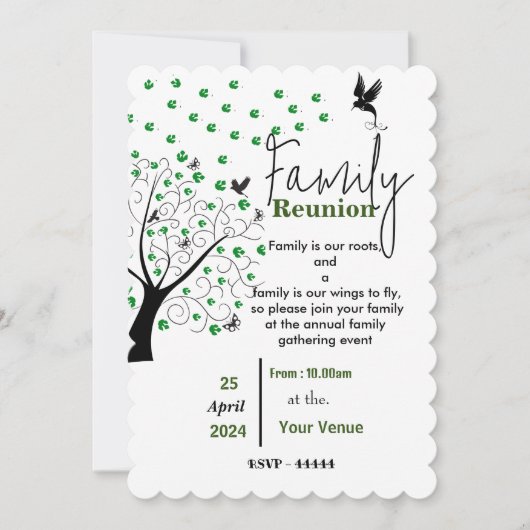 Wiedersehen Einladung (Vorderseite)