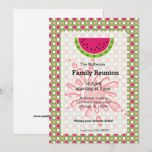 Wiedersehen Einladung (Vorne/Hinten)