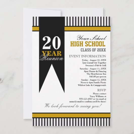 Wiedersehen Einladung (Vorderseite)