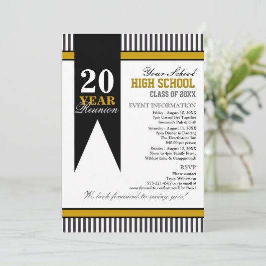 Wiedersehen Einladung (Stehend Vorderseite)