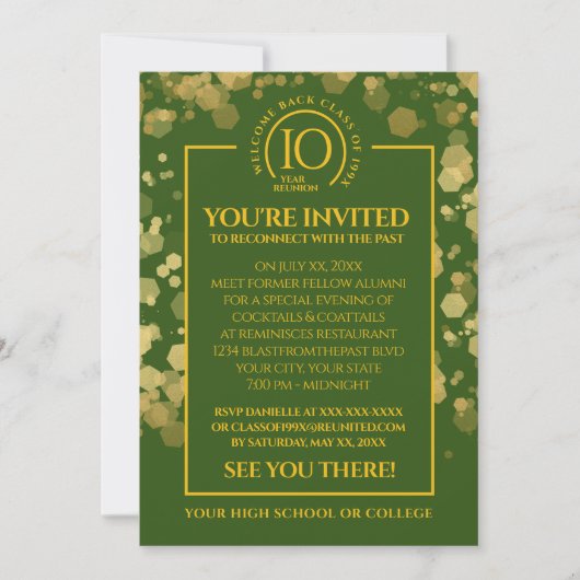 Wiedersehen Einladung (Vorderseite)