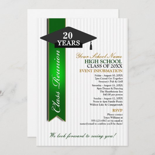 Wiedersehen Einladung (Vorne/Hinten)