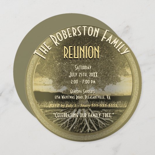 Wiedersehen Einladung (Vorne/Hinten)