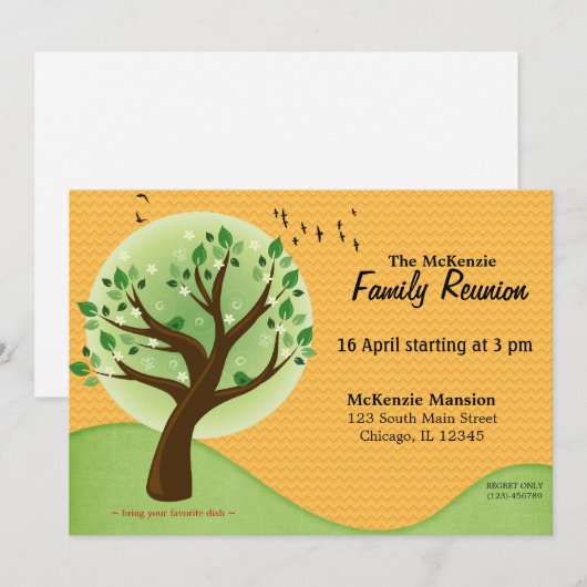 Wiedersehen Einladung (Vorne/Hinten)