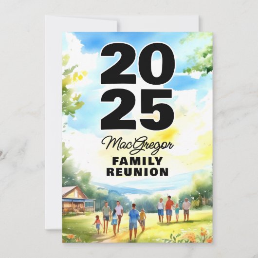 Wiedersehen Einladung (Vorderseite)