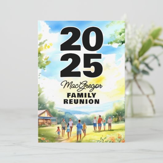 Wiedersehen Einladung (Stehend Vorderseite)