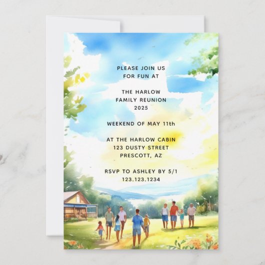 Wiedersehen Einladung (Rückseite)