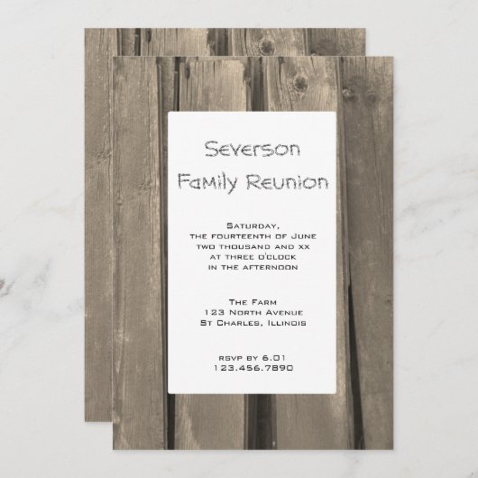 Wiedersehen Einladung (Vorne/Hinten)