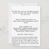 Wiedersehen Einladung (Rückseite)