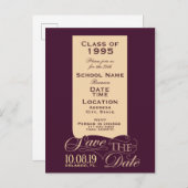 Wiedersehen-Einladung Ankündigungspostkarte (Vorne/Hinten)