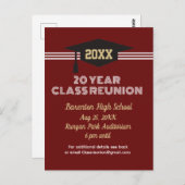 Wiedersehen Einladung! Benutzerdefinierte Klasse W Postkarte (Vorne/Hinten)