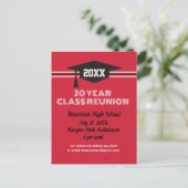 Wiedersehen Einladung! Benutzerdefinierte Klasse W Postkarte (Stehend Vorderseite)