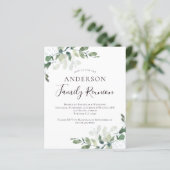 Wiedersehen-Einladung der Eucalyptus-Familie (Stehend Vorderseite)