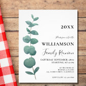 Wiedersehen-Einladung der Eucalyptus-Familie Flyer