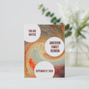 Wiedersehen Einladung der Familie Entspannte Wirbe Postkarte