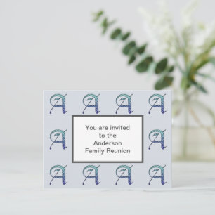 Wiedersehen Einladung der Familie gestrichen Buchs Postkarte