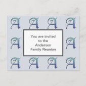 Wiedersehen Einladung der Familie gestrichen Buchs Postkarte (Vorderseite)